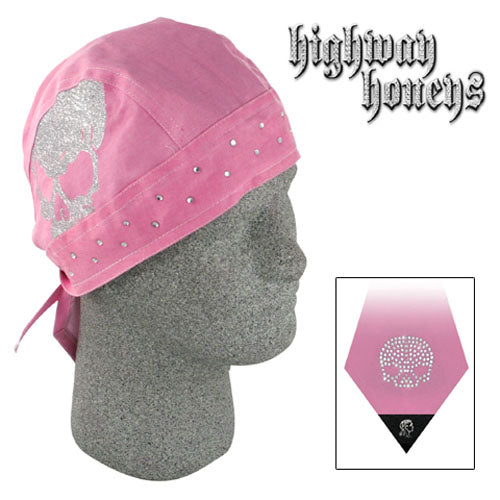 Zan Headgear ZHH09 FLYDANNA 100% COTTON HIGHWAY HONEY&TRADE PINK SKULL