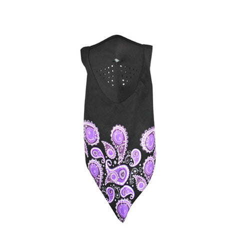 BALBOA NEODANNA&TRADE MASK COTTON/NEOPRENE PURPLE PAISLEY WNEO139