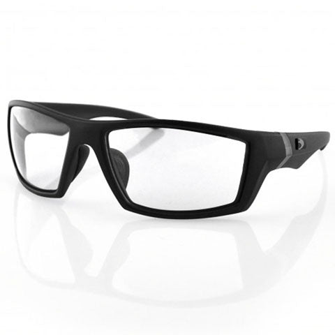 BALBOA WHISKEY BALLISTIC SUNGLASS MATTE BLACK ANTI-FOG CLEAR EWHI002C