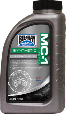 BEL-RAY MC-1 FULL SYNTHETIC 2T ENGINE OIL 12.8OZ PART# 99400-B355