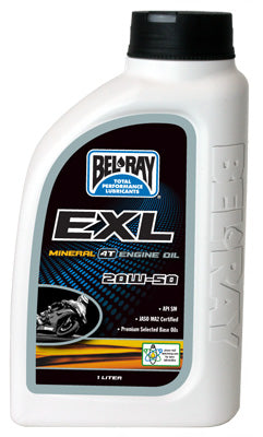 BEL-RAY EXL MINERAL 4T ENGINE OIL 20W- 50 LITER PART# 99100-B1LW