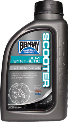 BEL-RAY SCOOTER SEMI-SYNTHETIC 2T ENGINE OIL 1LT PART# 99420B1LW