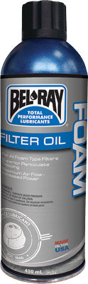 BEL-RAY FOAM FILTER OIL WATERPROOF SPR AY 400ML PART# 99200-A400W