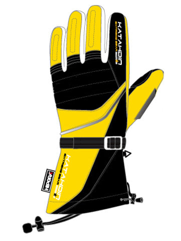 KATAHDIN GEAR KATAHDIN GEAR FROSTFIRE SNOWMOBILE GLOVE YELLOW-4XL 84182408