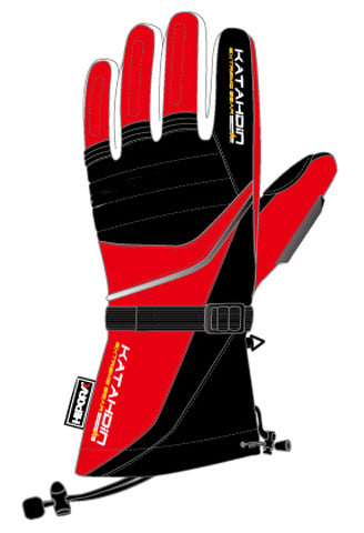 KATAHDIN GEAR 84182601 FROSTFIRE SNOWMOBILE GLOVE RED-XS