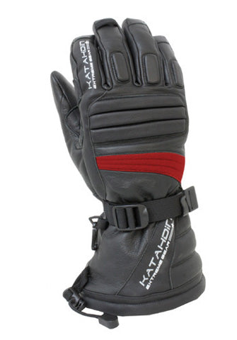 KATAHDIN GEAR KATAHDIN GEAR TORQUE LEATHER SNOWMOBILE GLOVE RED-4XL 84183608