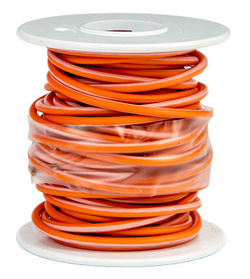 NOVELLO FACTORY CODED WIRE SPOOL ORANGE/WHITE 25' PART# DN-WHW7