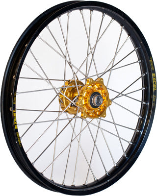 TALON FRONT WHEEL SET 1.60X21 GOLD HUB BLACK RIM PART NUMBER 56-3104GB