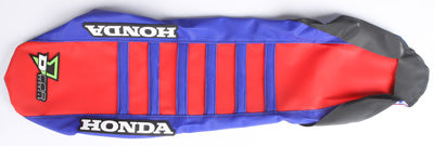 D COR 2014-2016 HONDA CRF250R SEAT COVER BLUE/RED/BLUE 30-10-451