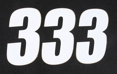 D COR NUMBER 3 WHITE 4 3/PK PART# 45-14-3 NEW