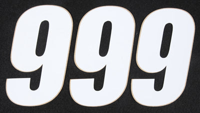 D COR NUMBER 9 WHITE 4 3/PK PART# 45-14-9 NEW