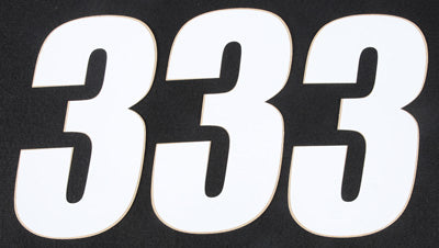 D COR NUMBER 3 WHITE 6 3/PK PART# 45-16-3 NEW