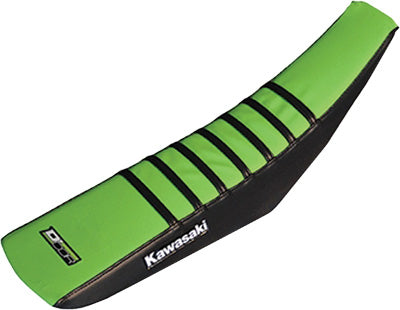 D COR GRIPPER SEAT COVER FACTORY KAWASAKI REPLICA (BLACK/GREEN) PART# 30-20-456