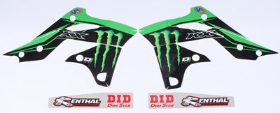 D COR 2013-2016 KAWASAKI KX250F GRAPHIC KIT 16 MONSTER KAW KXF 250 13-16 10-20-6