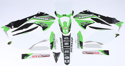 D COR 2016 KAWASAKI KX450F RACELINE COMPLETE KIT WHITE 20-20-457