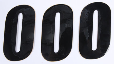 D COR NUMBER 0 BLACK 4 3/PK PART# 45-24-0 NEW