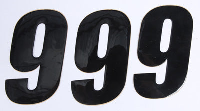 D COR NUMBER 9 BLACK 4 3/PK PART# 45-24-9 NEW