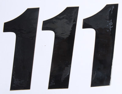 D COR NUMBER 1 BLACK 6 3/PK PART# 45-26-1 NEW