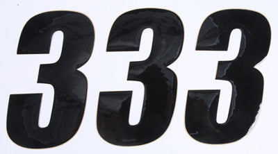 D COR NUMBER 3 BLACK 6 3/PK PART# 45-26-3 NEW