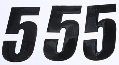 D COR NUMBER 5 BLACK 6 3/PK PART# 45-26-5 NEW