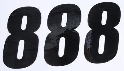 D COR NUMBER 8 BLACK 6 3/PK PART# 45-26-8 NEW