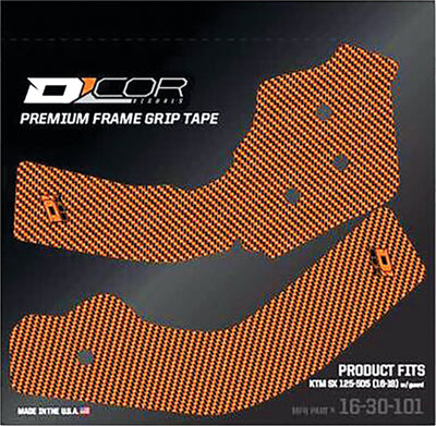 D COR FRAME GRIP GUARD DECAL ORANGE 2017-2018 KTM 250 XC-W 16-30-101