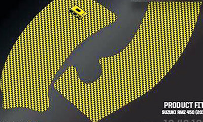 D COR FRAME GRIP GUARD DECAL YELLOW 16-40-106
