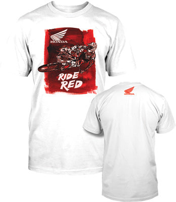 D COR LET'S MOTO HONDA T-SHIRT WHITE MEDIUM 80-108-2