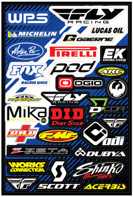 D COR WPS LOGO DECAL SHEET PART# 40-40-601