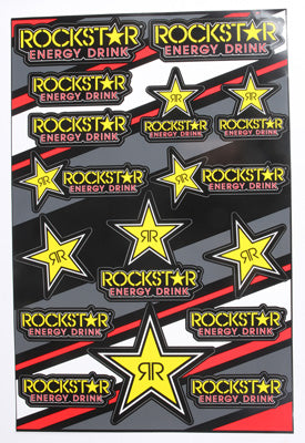 D COR FLY/ROCKSTAR DECAL SHEET PART# 40-90-601