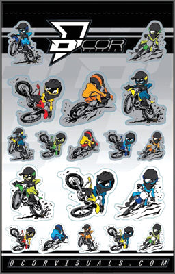 D COR KIDS CHARICATURE DECAL SHEET 4 MIL 40-90-115