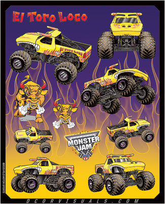 D COR MONSTER JAM DECAL SHEET 40-90-208