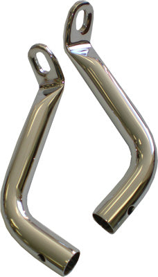 BAGGER WERX SADDLEBAG SUPPORT BRACKETS CHROME LONG PART# 101006 NEW