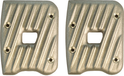 EMD RIBBED ROCKER COVERS RAW (PAIR) PART# RC13/R/R NEW