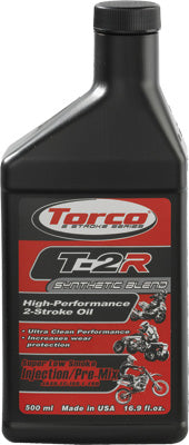 TORCO T-2R HIGH-PERFORMANCE 2-STROKE OIL 500ML PART# T920033YE