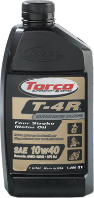 TORCO T-4R 4-STROKE MOTOR OIL 10W-40 1L PART# T671044CE