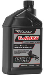 TORCO T-4MXR 4-STROKE RACING OIL 15W -40 LITER PART# T671544CE