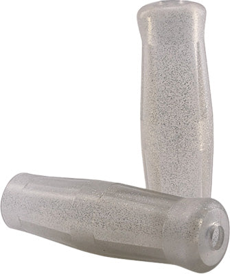 LICK S CYCLES COKE BOTTLE JELLIES SILVER METAL FLAKE 1 X1-1/8 PART# LC-0033 NEW
