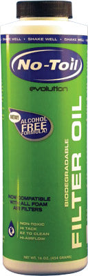 NO TOIL EVOL FILTER OIL 16OZ PART# EV101