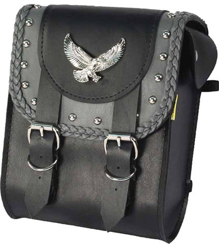 DOWCO 58445-01 GRAY THUNDER SERIES STUDDED SISSY BAR BAG