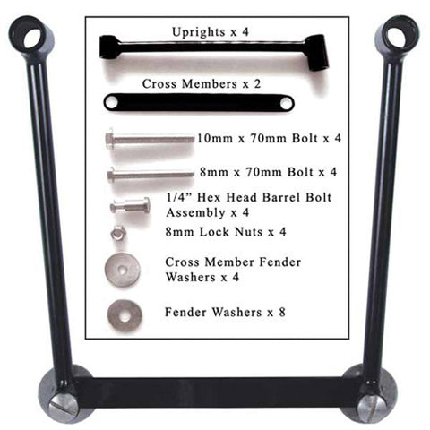 DOWCO 58633-00 UNIVERSAL HARD MOUNT KIT SADDLEBAG SUPPORT