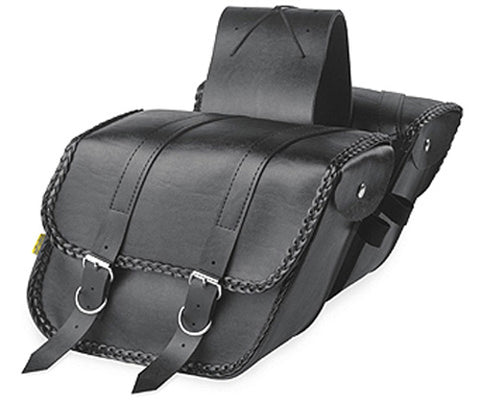 DOWCO SB707B BRAIDED SERIES COMPACT SLANT SADDLEBAG SET