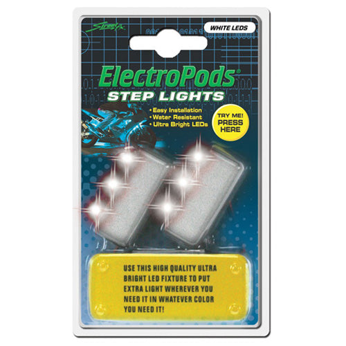 Street FX 1043192 STREET-FX STEP LIGHTS WHITE 2 PK.