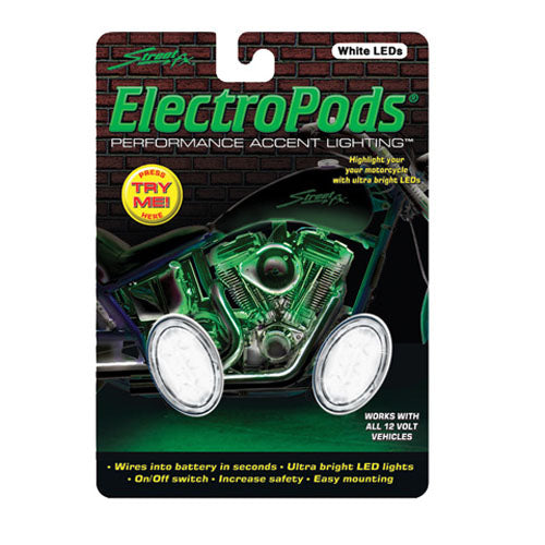 Street FX 1043284 STREET-FX WHITE MOTORCYCLE ACCENT LIGHTS