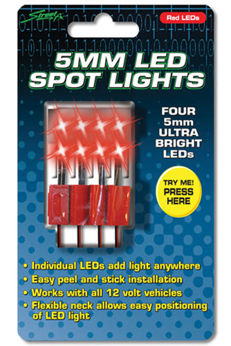 Street FX 1044402 STREET-FX EPOD-SPOT-4LED-TRY ME BC RED