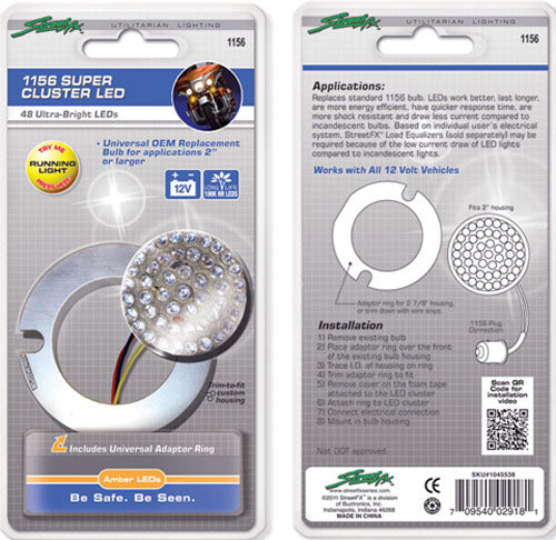STREET FX 1045538 STREET-FX 1156 48 LED AMBER SUPERCLUSTER