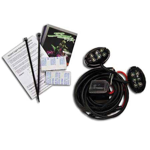 Street FX 1042519 STREET-FX ELECTROPOD GREEN LEDM C BLACK OVAL PODS