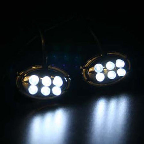 STREET FX 1043914 STREET-FX ELECTROPOD WHITE LED BLACK OVAL PODS