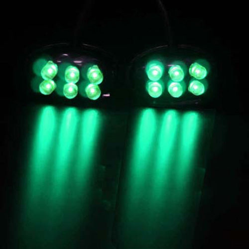 STREET FX STREET-FX ELECTROPOD GREEN LEDATV BLACK OVAL PODS 1043917