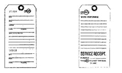 ROTARY 32-9087 3-1 4" X 6-1 SERVICE TAGS MIN 100